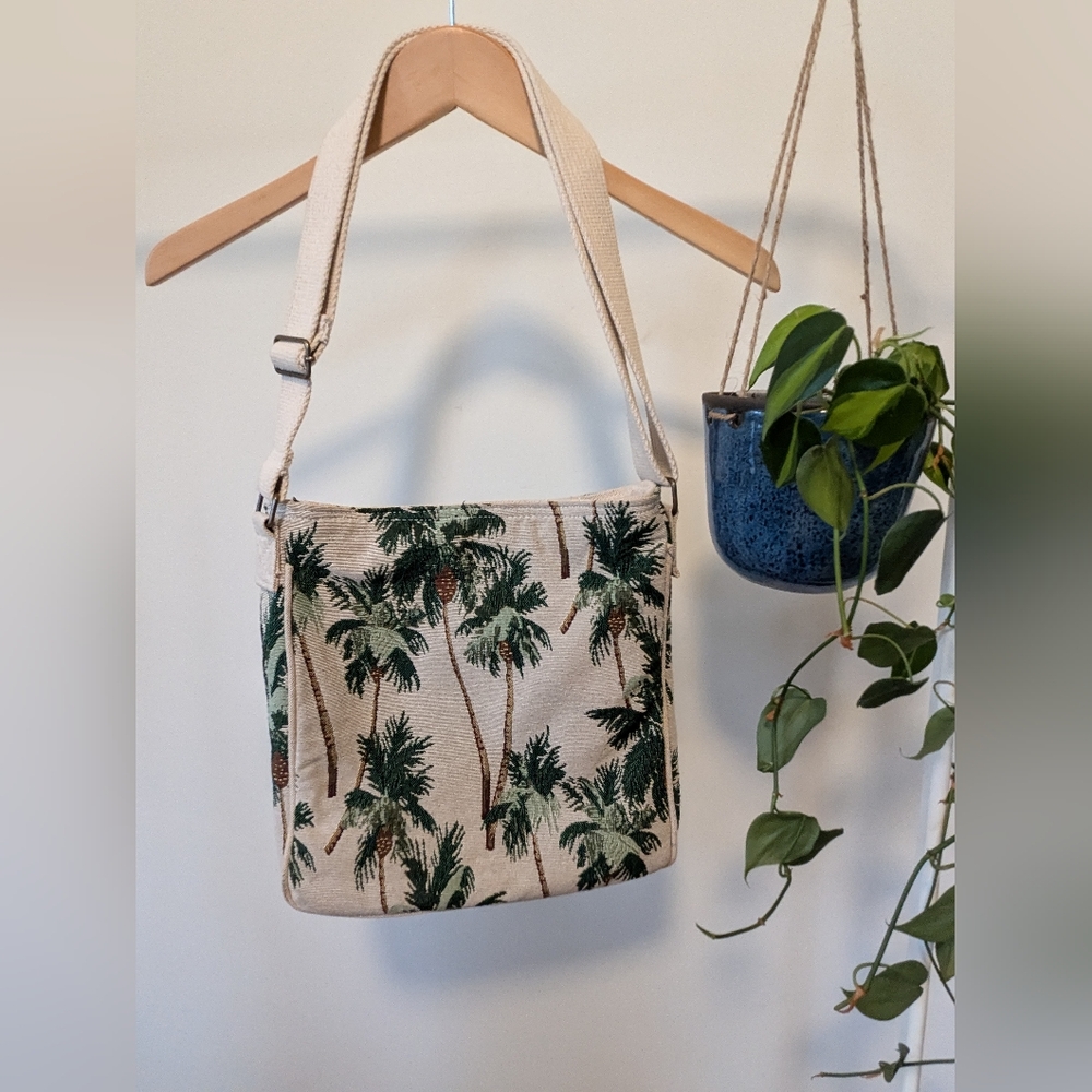 Palm Tree Print tote Bag